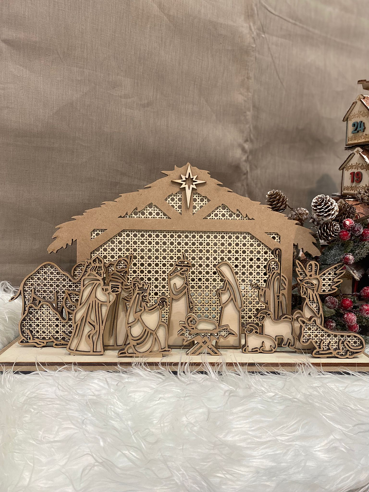 Presépio em madeira  1