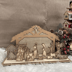 Presépio em madeira 