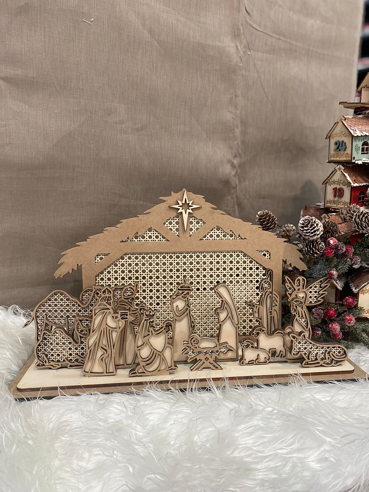 Presépio em madeira  2