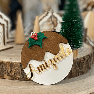 Bola de Natal da amizade 10 cm 