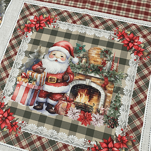 Painel de Natal com botinhas e individuais 