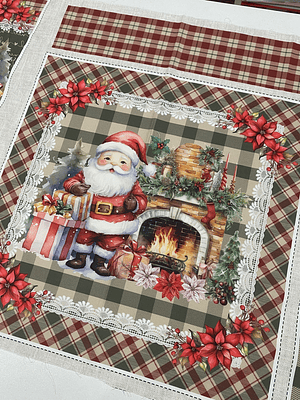 Painel de Natal com botinhas e individuais 