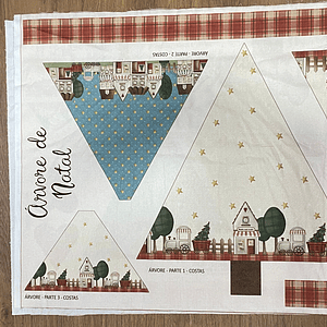 Painel com árvore de natal