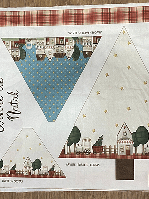 Painel com árvore de natal