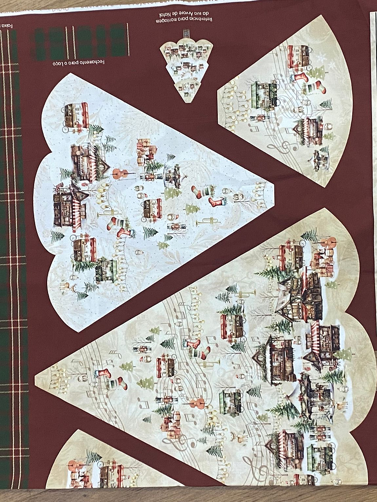 Painel natalício com árvore de Natal  3