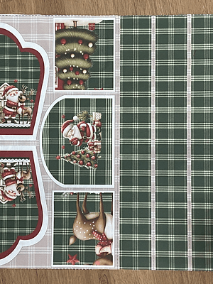 Painel com avental e luvas de Natal 