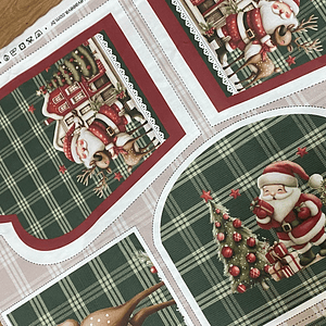 Painel com avental e luvas de Natal 