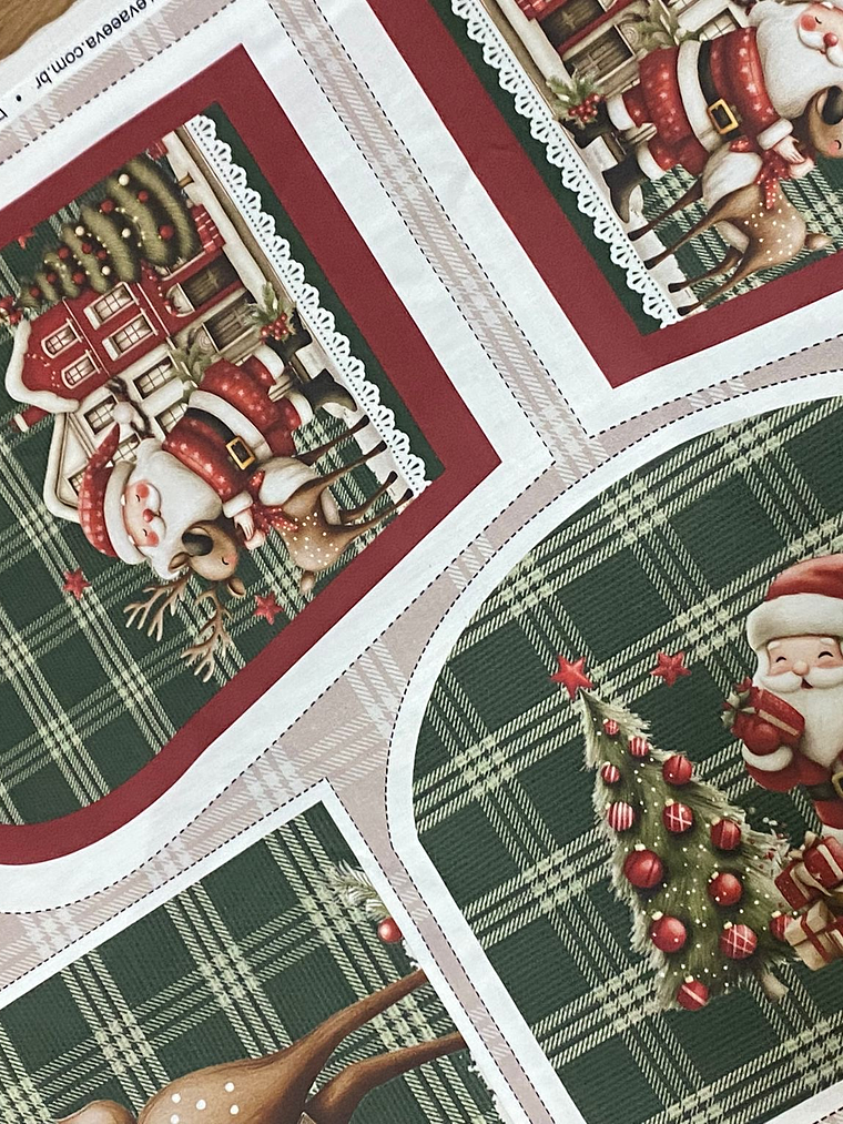 Painel com avental e luvas de Natal  2