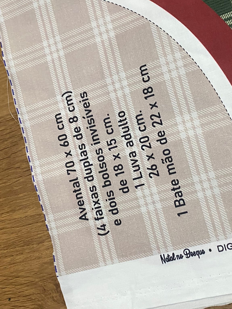 Painel com avental e luvas de Natal  3