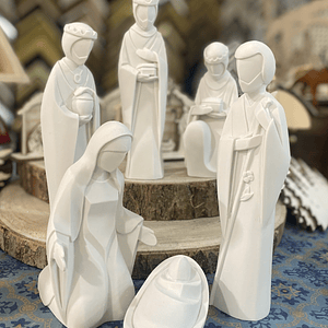 Presépio estilizado 6 peças 20 cm