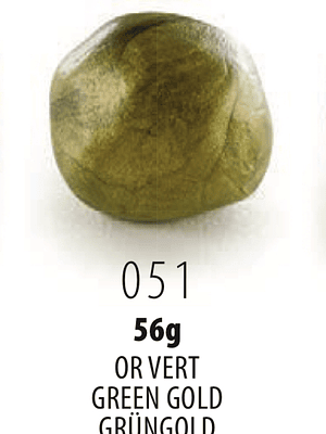 Cernit metálico green gold 56 gramas