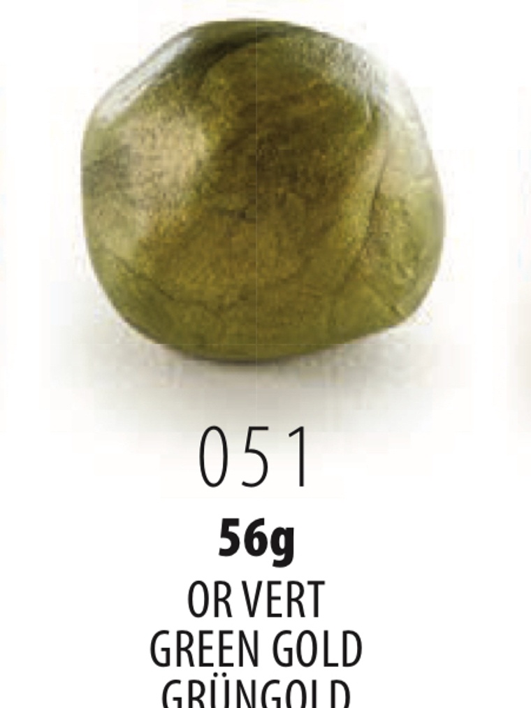 Cernit metálico green gold 56 gramas 1