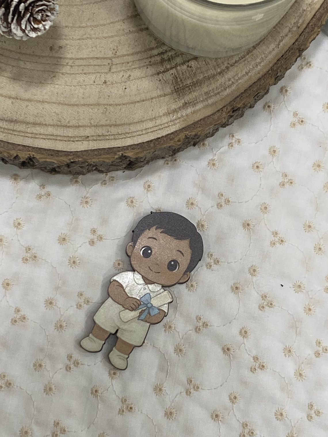 Bonequinho para eventos religiosos 7 cm 1