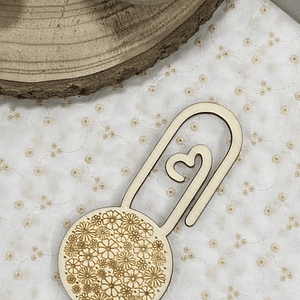 Marcador de livros com gravação de flores 12,50