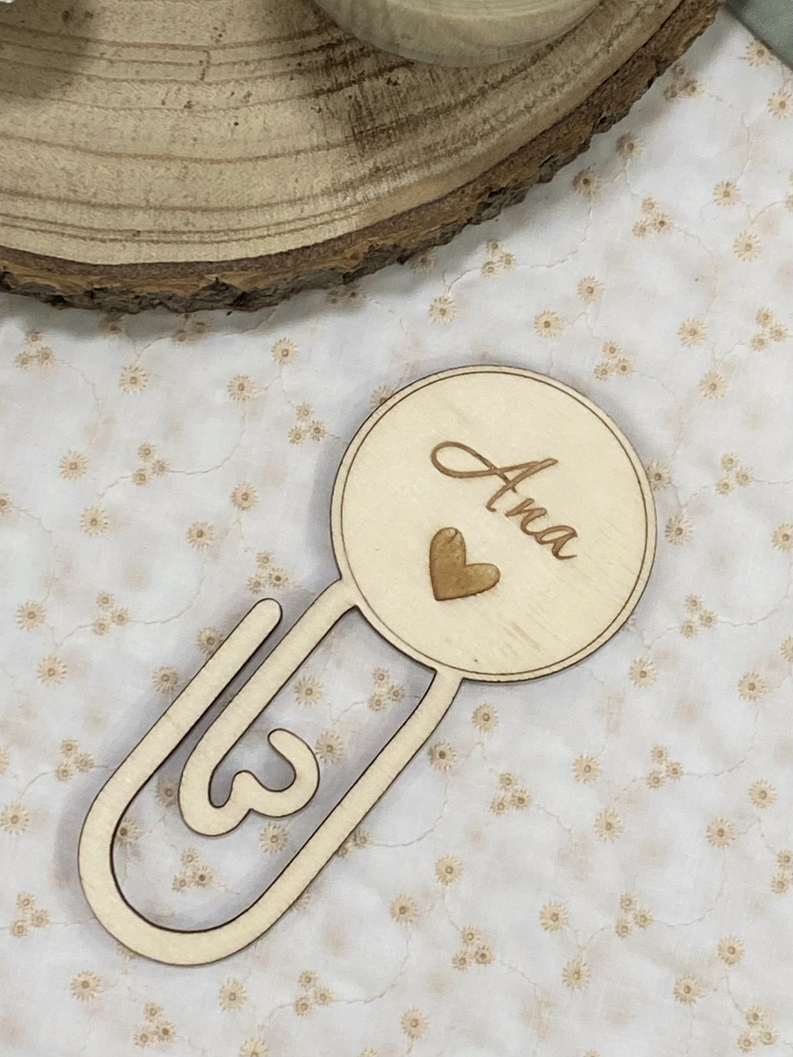 Marcador de livro com nome personalizavel 1