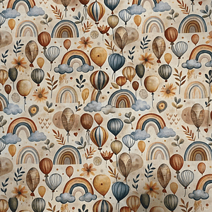 Tecido infantil tons pastéis fortes 