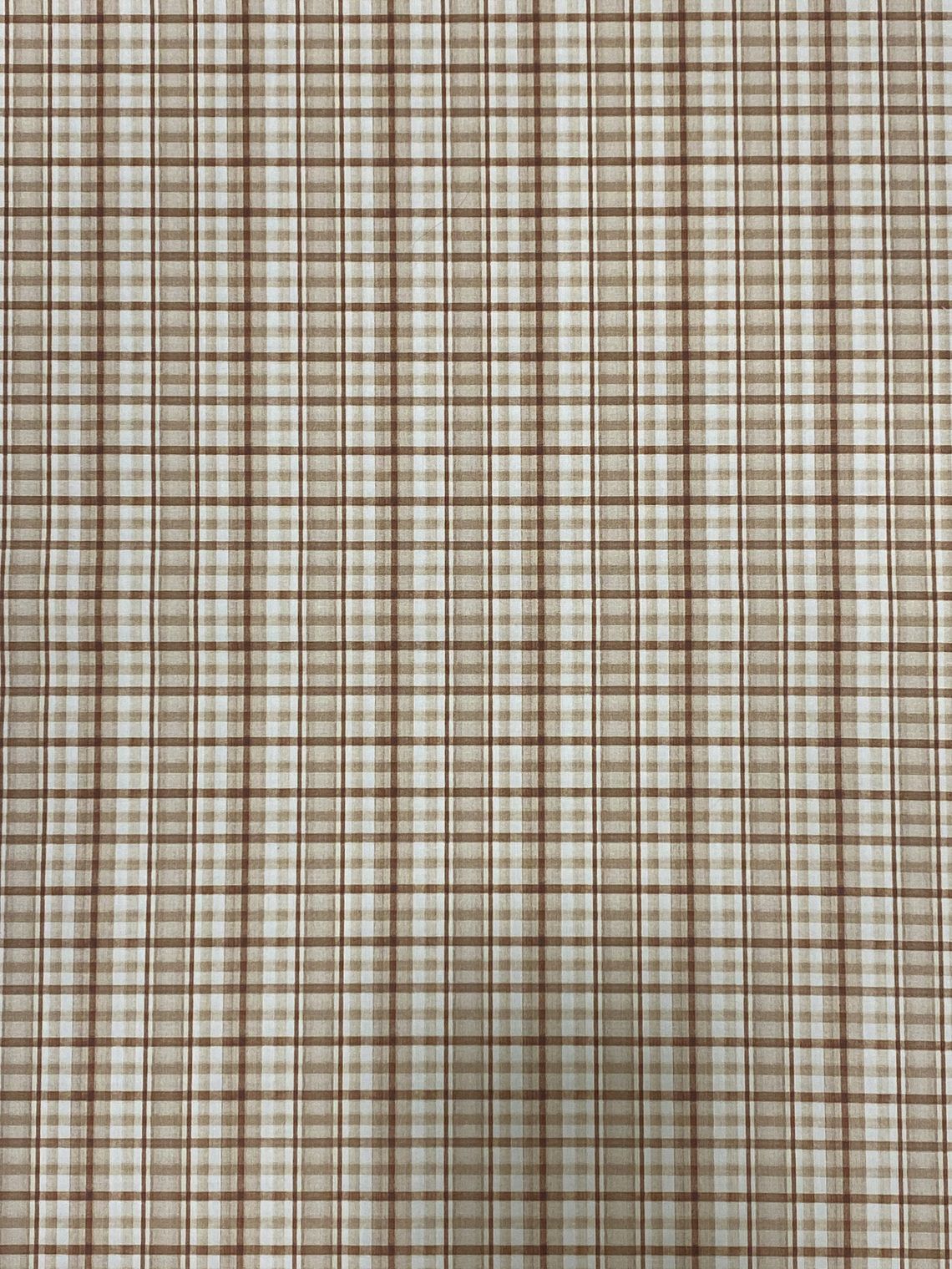 Tecido quadriculado em tons beges  1