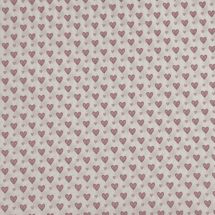 Tecido Com corações  1