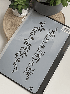 Stencil 20x30 cm floral 192