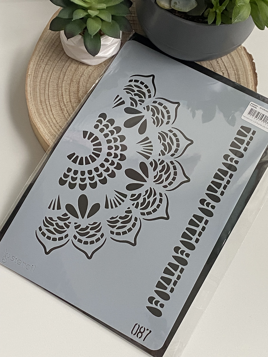 Stencil 20x30 cm floral 087 1