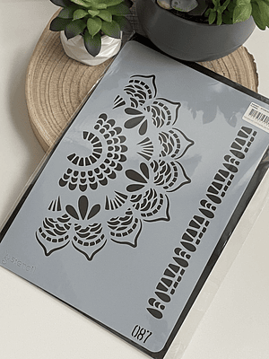 Stencil 20x30 cm floral 087