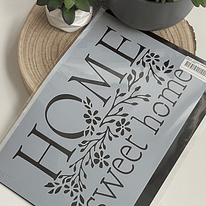 Stencil 20x30cm home sweet home 525