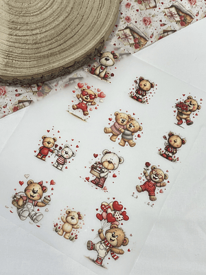 Transfer com ursinhos dia dos namorados 30