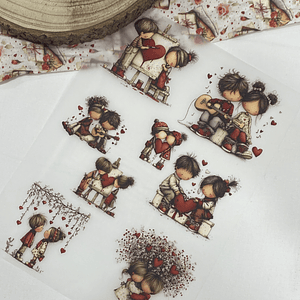 Transfer dia dos namorados 30x23 cm