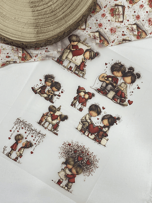 Transfer dia dos namorados 30x23 cm