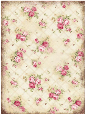 Papel de arroz 30x41cm Rosas vintage 