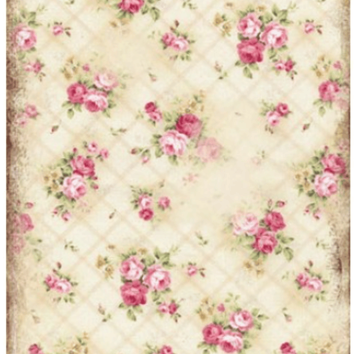 Papel de arroz 30x41cm Rosas vintage  1