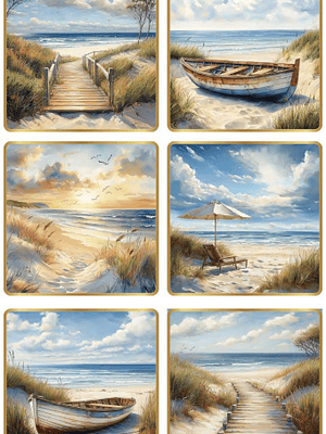 Papel de arroz “landscape: sunny beach II” 