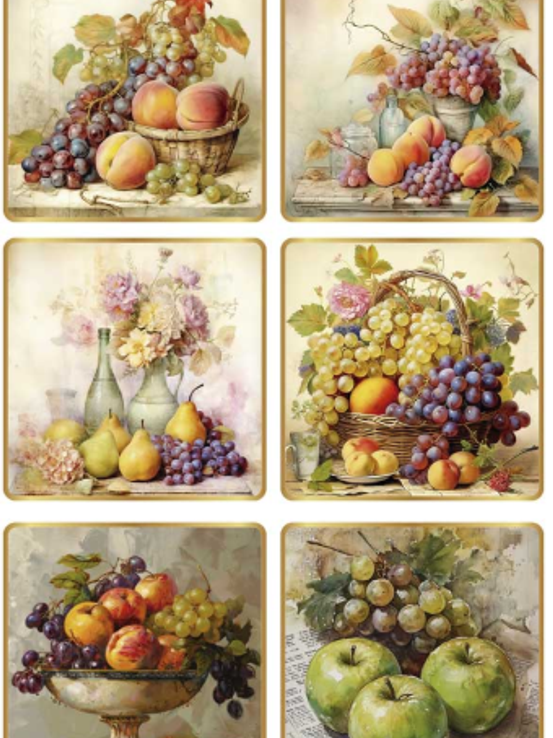 Papel de arroz “still life: fruits II”  1