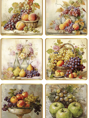 Papel de arroz “still life: fruits II” 