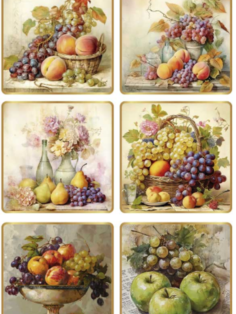 Papel de arroz “still life: fruits II”  1