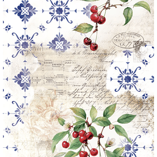 Papel Arroz 54×33 cm 25-30 gr. Cherrys IV