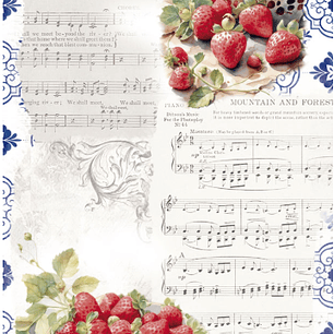 Papel Arroz 54×33 cm  Strawberry VI