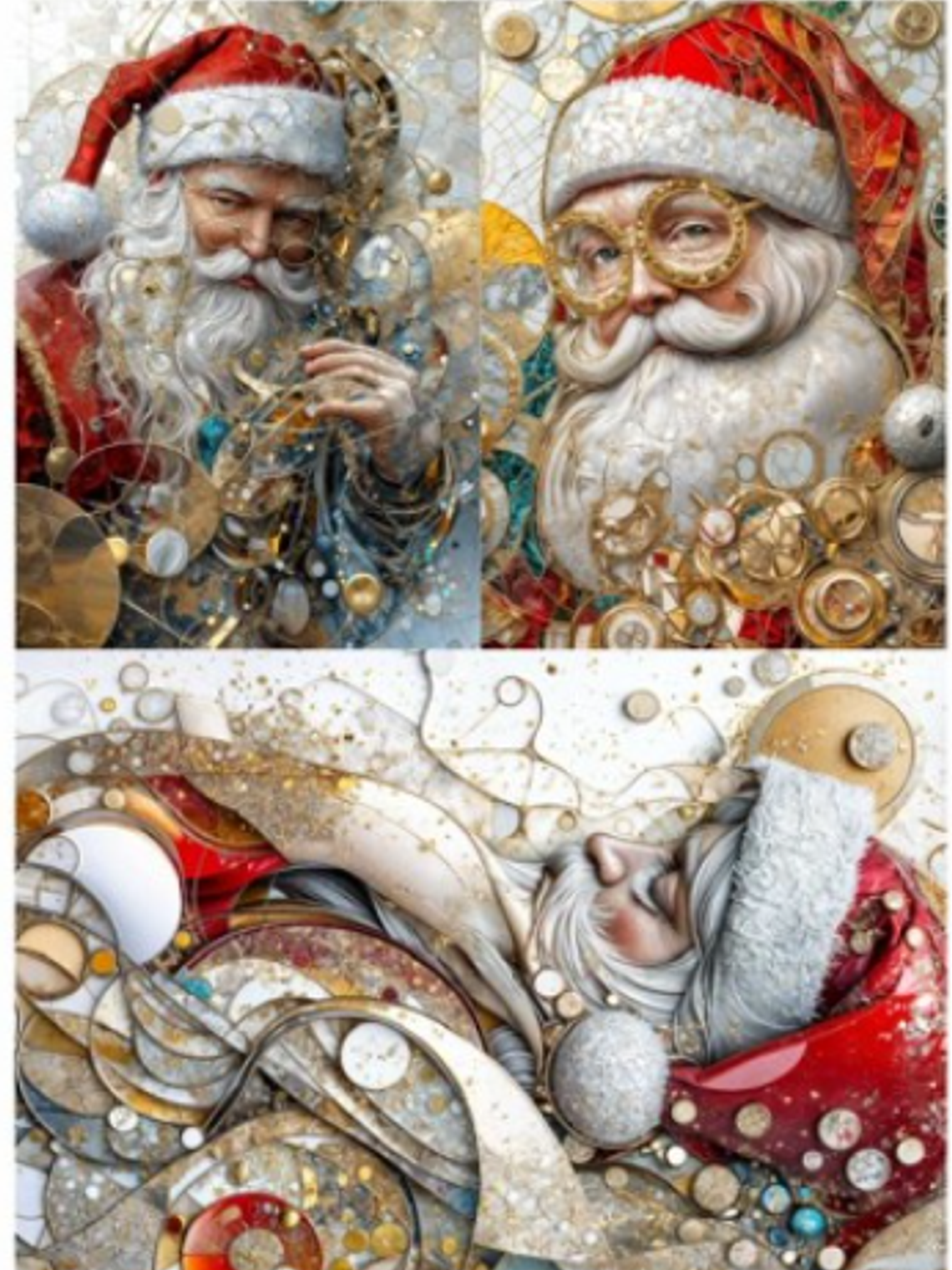 Papel de Arroz Soft A3 30x41cm pai natal 1