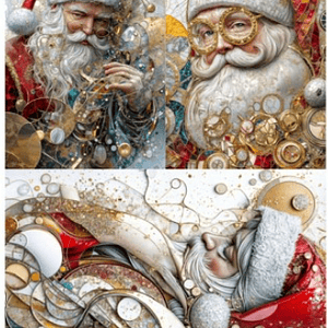 Papel de Arroz Soft A3 30x41cm pai natal