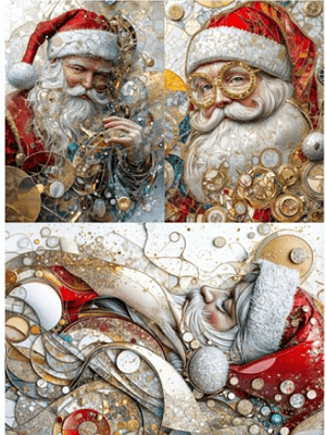 Papel de Arroz Soft A3 30x41cm pai natal