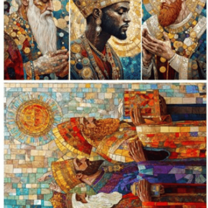 Papel de Arroz Soft A3 30x41cm Reis magos 1