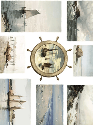 PAPEL DE ARROZ SEA LANDSCAPE