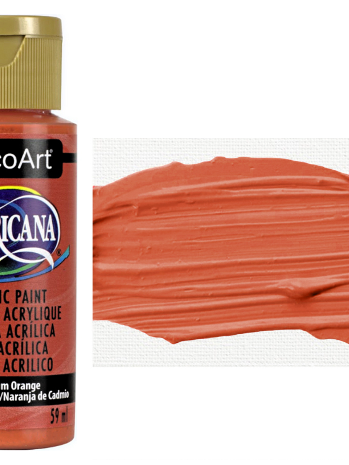 TINTA CADMIUM ORANGE AMERICANA 59ml 1