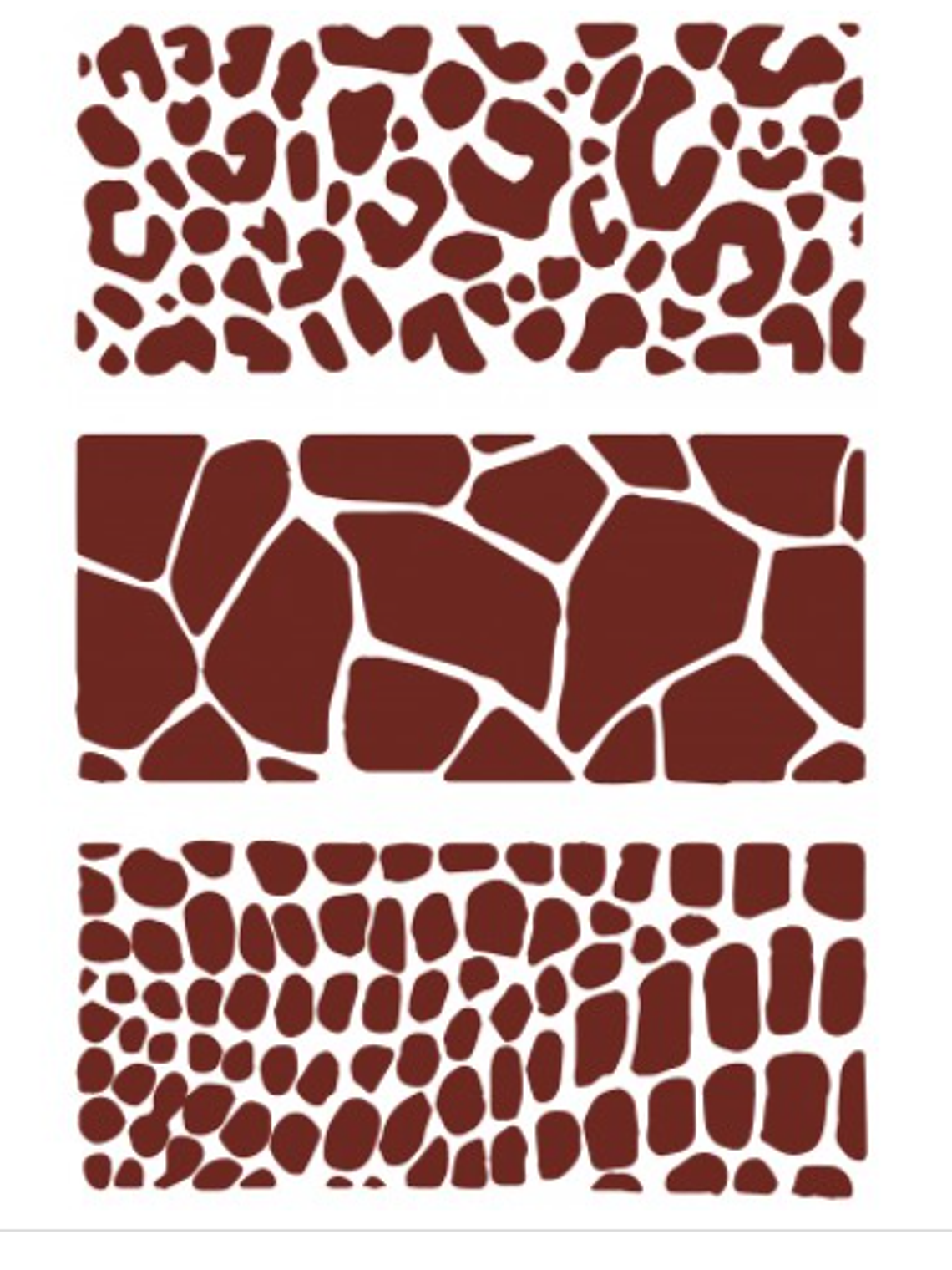 MISS STENCILS 14,5x24cm com 3 texturas  1