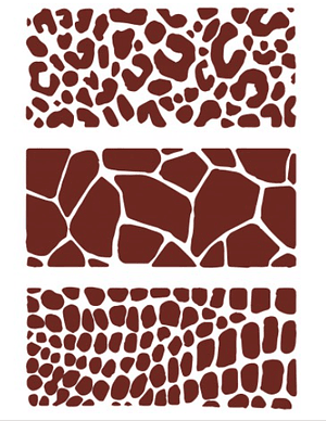 MISS STENCILS 14,5x24cm com 3 texturas 