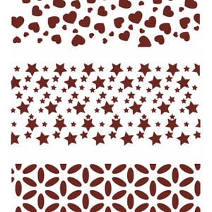 MISS STENCILS 14,5x24cm com 3 texturas