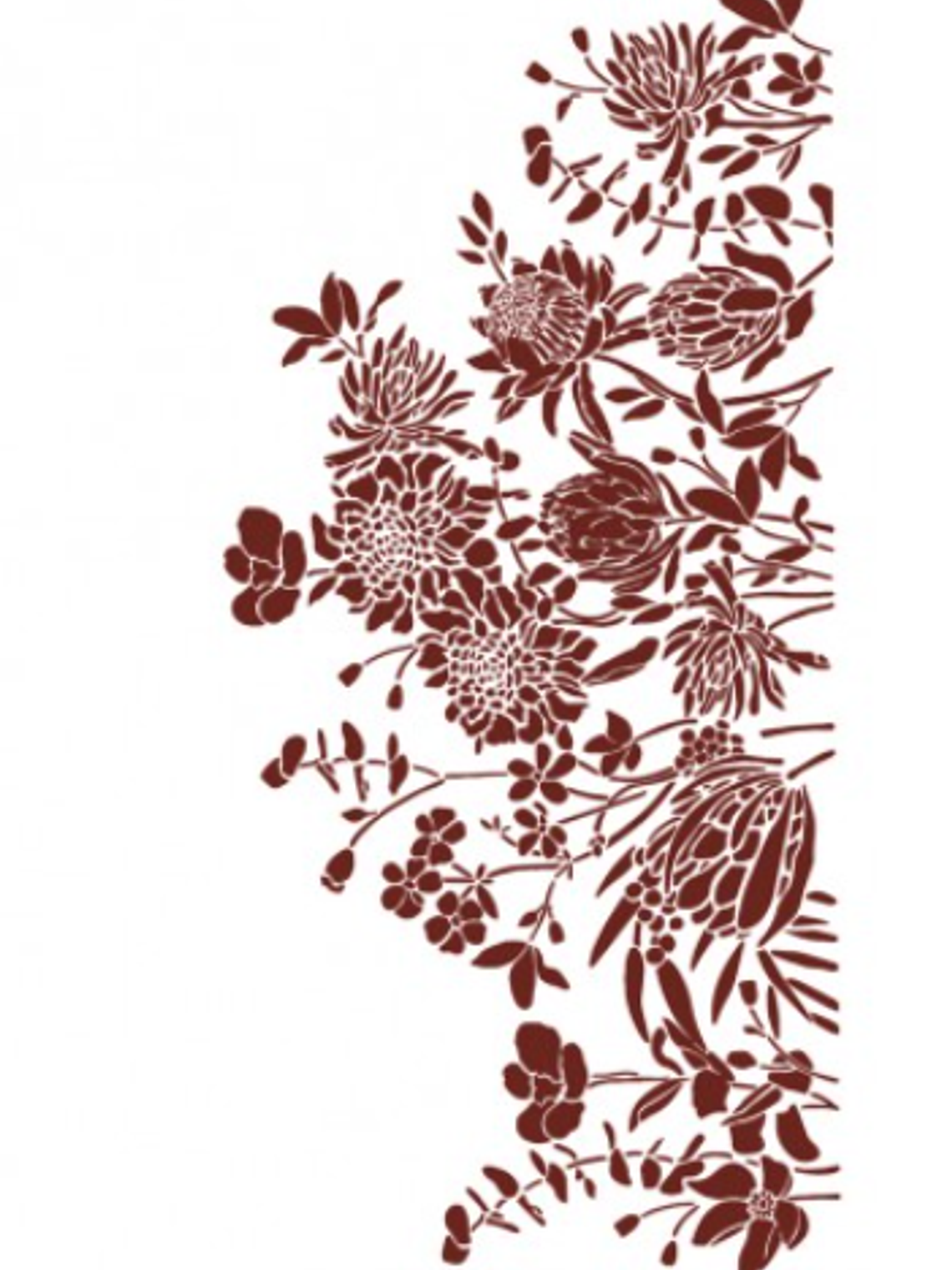 MISS STENCILS 24x35cm floral 1