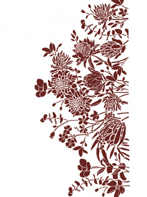 MISS STENCILS 24x35cm floral