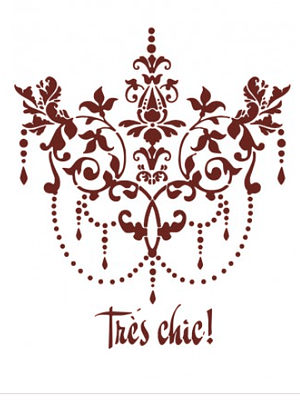 MISS STENCILS 24x35cm trés chic