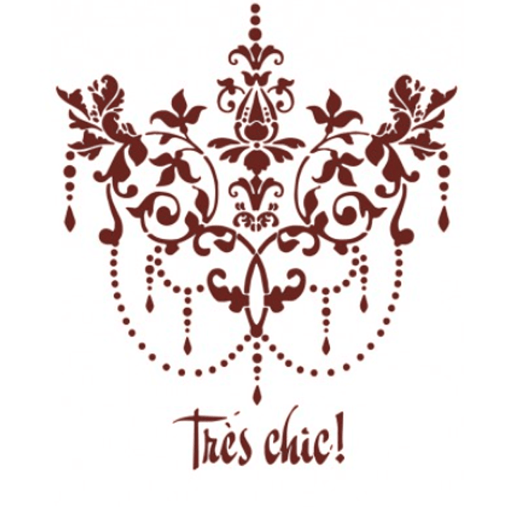 MISS STENCILS 24x35cm trés chic 1